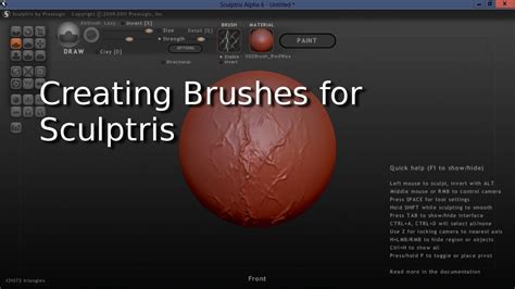 How To Create Brushes For Sculptris - YouTube