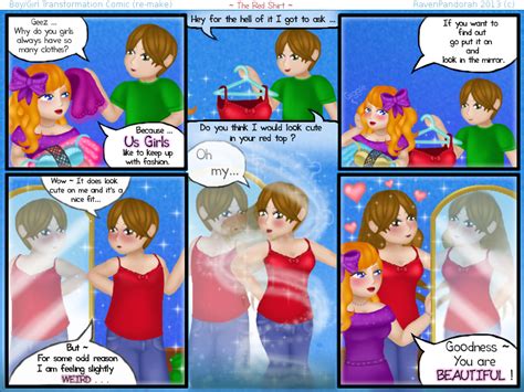 Boy Girl Transformation Comic Re Edit By Ravenpandorah On Deviantart