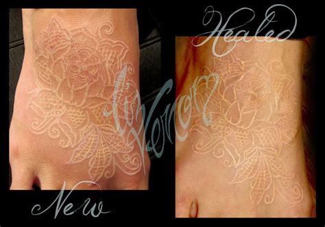See more ideas about lace tattoo, white lace, body art tattoos. Lace tattoo, White tattoo, Tattoos