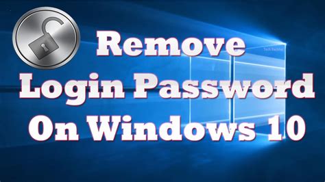 How To Remove Login Password On Windows 10 Youtube