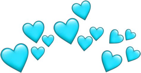 Download Crown Emoji Heart Tumblr Blue Pictures Orange Emoji Hearts
