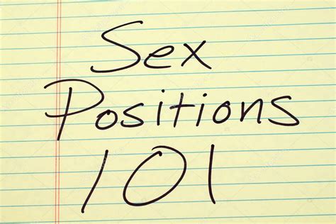 Sex Positions 101 On A Yellow Legal Pad Stock Photo Tethysimaging