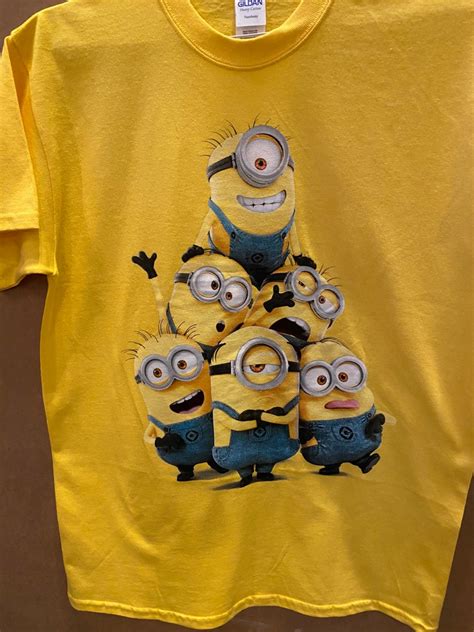 New Adult T Shirts Minions The Dispicables Glow In The Dark Etsy