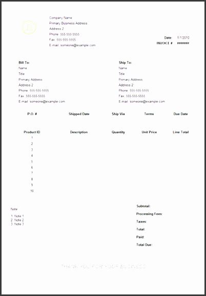 9 Invoice Example Sampletemplatess Sampletemplatess