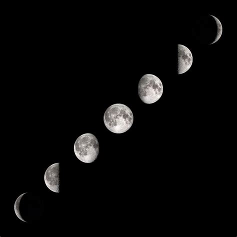 Phases Of The Moon Photograph By Nasas Scientific Visualization Studio