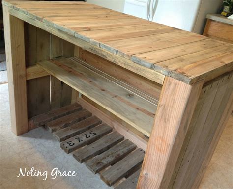 Check spelling or type a new query. Noting Grace: DIY Pallet Kitchen Island for less than $50!