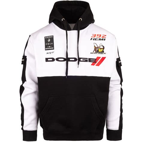 Dodge Scat Pack Hoodie White Posh Official