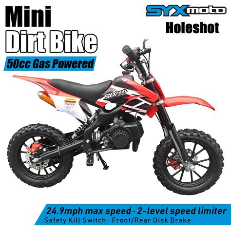 Syx Moto Kids Mini Dirt Bike Gas Power 2 Stroke 50cc