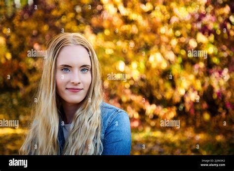 A Young Paraplegic Woman In A Park On A Beautiful Fall Day Edmonton