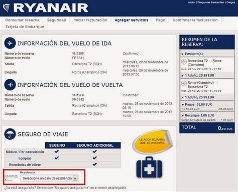 Confirmar Vuelo Ryanair Y Realizar El Check In O Facturación Online
