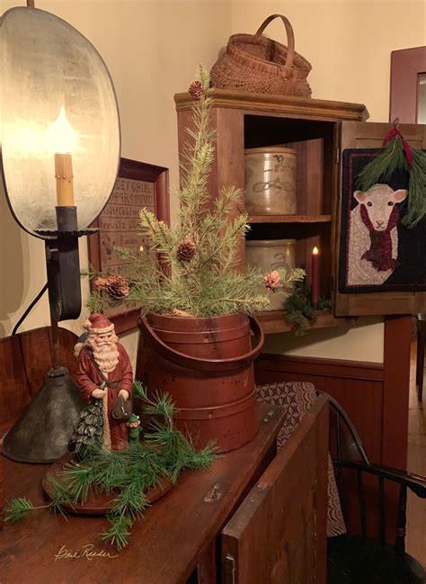 Pin By Gail Reeder On Christmas Primitive Christmas Decorating Early