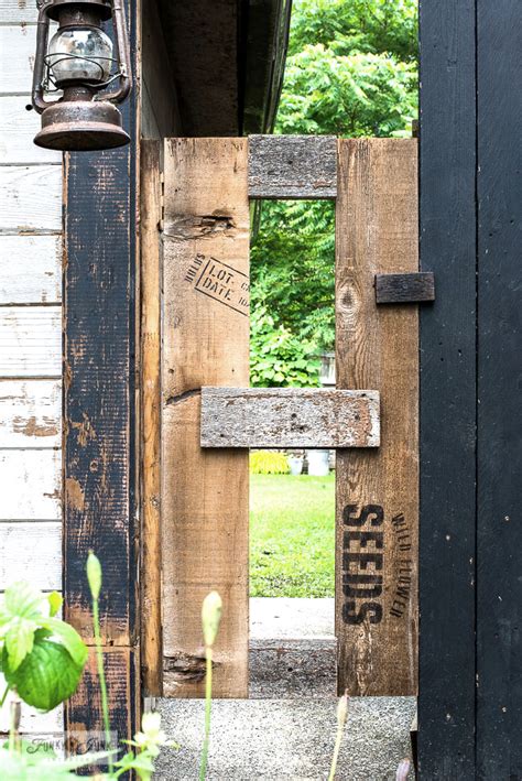 How To Build An Easy Rustic Wood Garden Shed Gate Funky