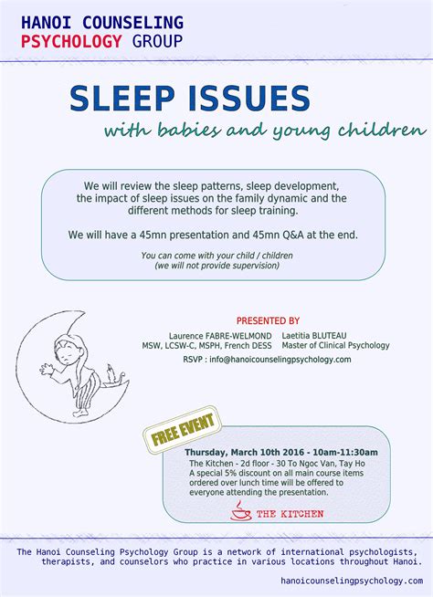 Sleep Issues With Babies And Young Children March 2016 Laetitia Bluteau