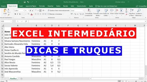 Dicas E Truques De N Vel Intermedi Rio No Excel Aula Youtube