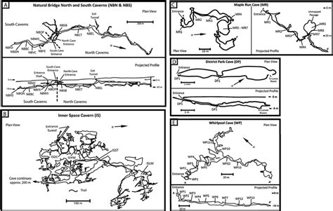 Maps Of Central Texas Caves And Locations Of Monitoring Stations Note
