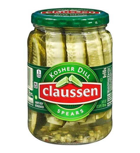 Claussen Kosher Dill Pickle Spears 24 Fl Oz Jar