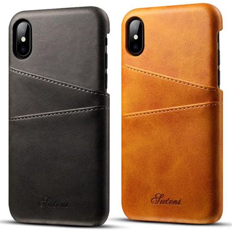 Business Style Luxury Leather Case For Apple Iphone X Cover Fashion