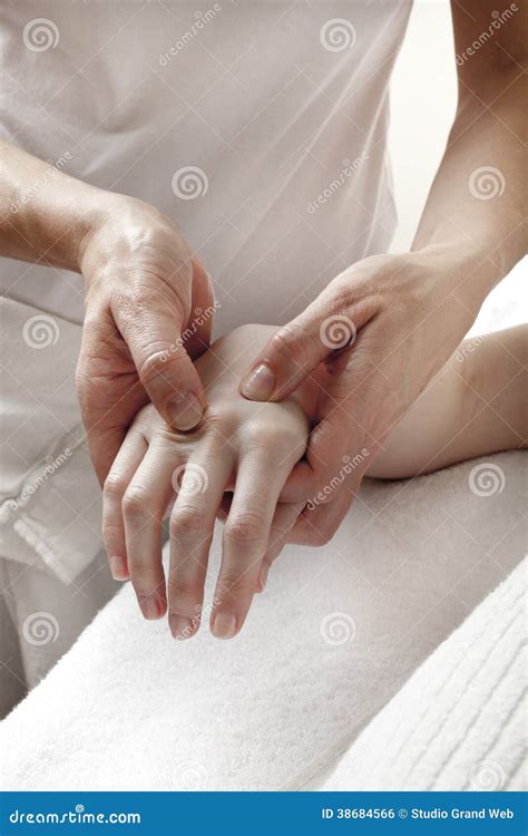 Carpal Tunnel Syndrome Massage Stock Photo Image Of Fingers Relax