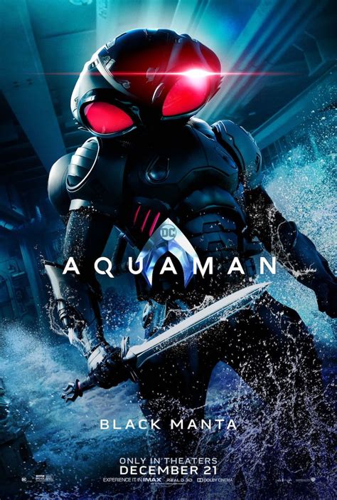 Aquaman : Les affiches personnages et vidéo des coulisses