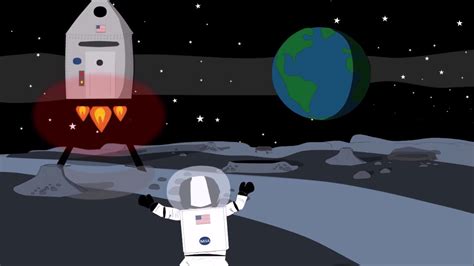Spaceship launch in a style of cartoon character with flame and clouds of stars around and spiral galaxy at the front of. Animated_Illustrated | Rocket Man Misses Flight - Cartoon ...