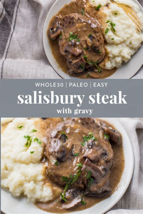 Cooking them from scratch instead of buying processed food is so much . This easy Whole30 Salisbury Steak recipe is a healthy spin ...