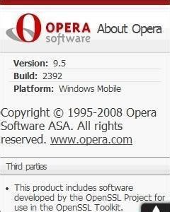 You should upgrade or use an alternative browser. Free Download Opera Mini 9.5 for Java - App
