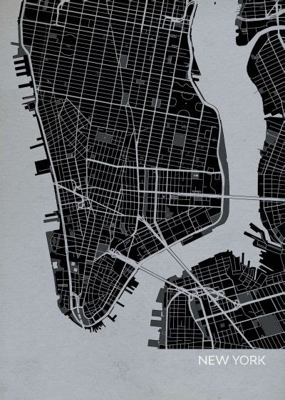 New York Grid Map Angie Bobette