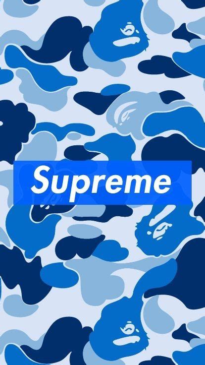 Supreme logo, supreme, nature, landscape. Dark blue : Dark Blue Supreme Wallpaper
