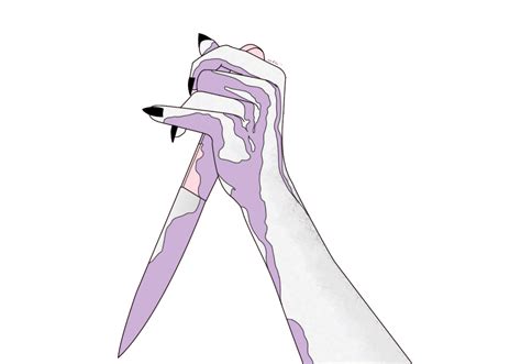 Knife Hand Grunge Anime Manga Aesthetic Tumblr Creepy