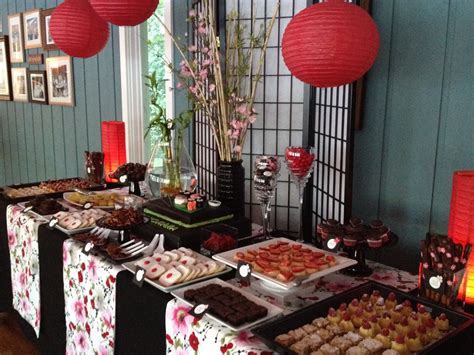 Japanese Sweets Table Japanese Dessert Table Japanese Theme Parties