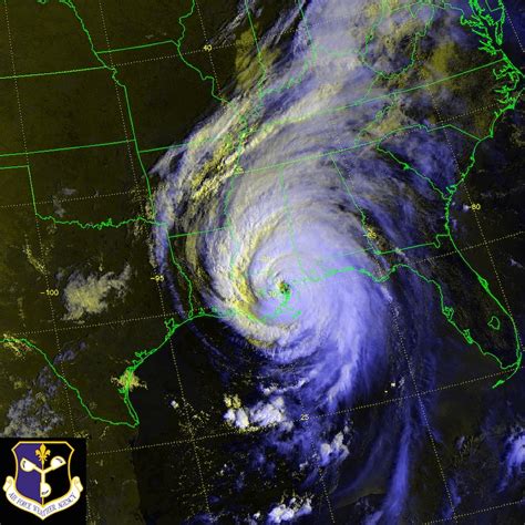 A Defense Meteorological Satellite Program Satellite Image Of Hurricane