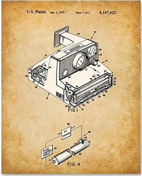 Polaroid Art Print 11x14 Unframed Patent Print Great For Retro Home