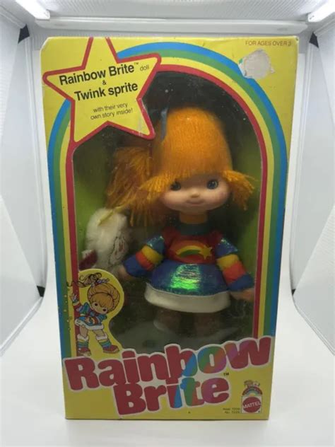 Nib Rainbow Brite Twink Sprite Vintage Cloth Doll Mattel Bright