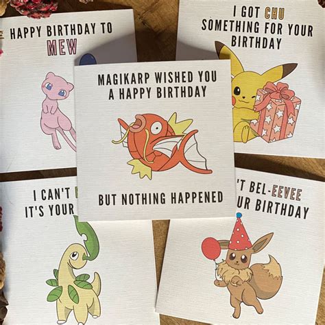 Pokemon Birthday Card Happy Birthday Cute Birthday Card Charizard