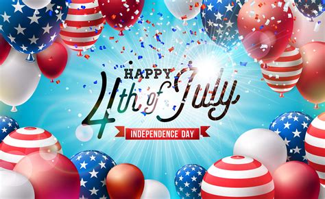 Th Of July Independence Day Of The Usa Vector Illustration Fourth Of