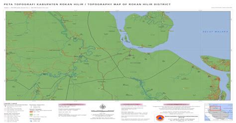 Peta Topografi Kabupaten Rokan Hilir Geospasialbnpbgoidwp