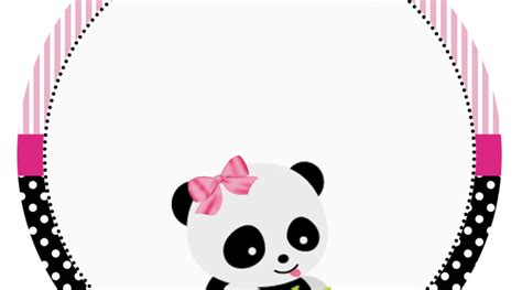 Panda Rosa Personalizados Gratuitos Inspire Sua Festa ® Panda Party