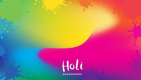 Happy Holi Celebration Banner Background Design For Indian Festival Of