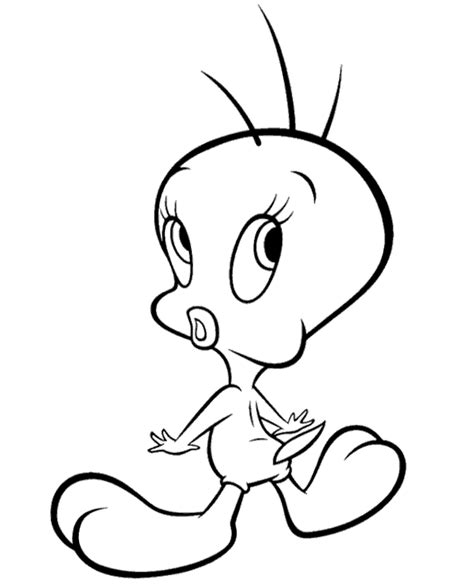 Canary Tweety Coloring Printabe