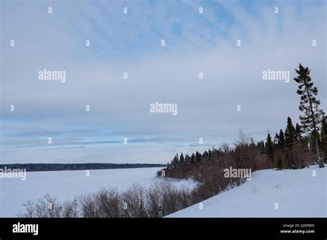 La Grande River Chisasibi Northern James Bay Quebec Stock Photo Alamy