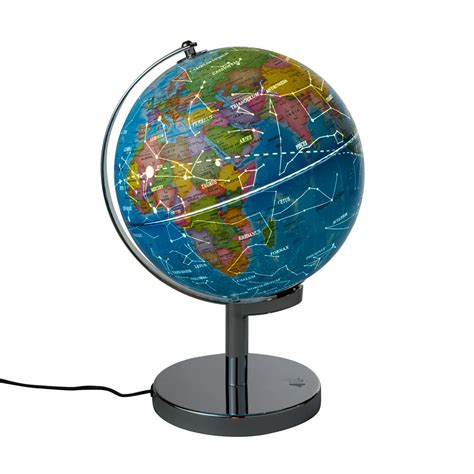 Illuminated Light Up World Globe With Constellations Educational Toy
