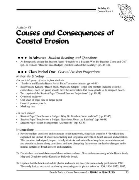 Causes And Consequences Of Coastal Erosion