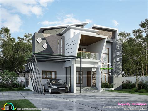 3068 Square Feet 3 Bhk Ultra Modern Home Kerala Home Design And Floor
