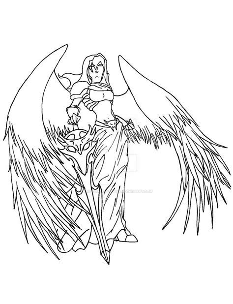 The Angel Reaper Lineart By Aniseth Lightwing On Deviantart