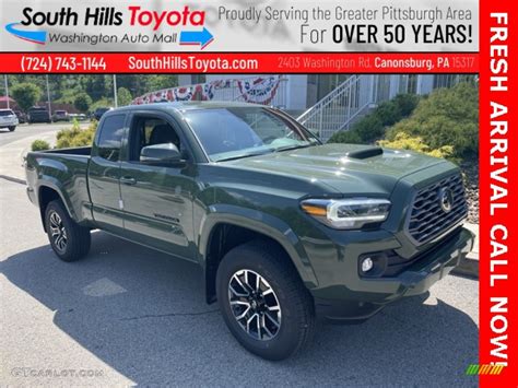 2022 Army Green Toyota Tacoma Trd Sport Access Cab 4x4 144319121 Photo