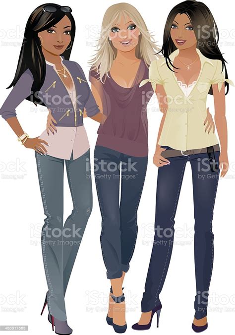 Three Friends Stock Illustration Download Image Now Istock