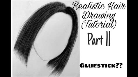 How To Draw Realistic Hair Using Gluestick Tutorial Part 2 Youtube