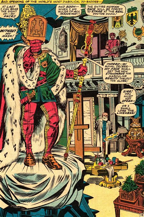 Capns Comics The Face Of Doctor Doom By Jack Kirby