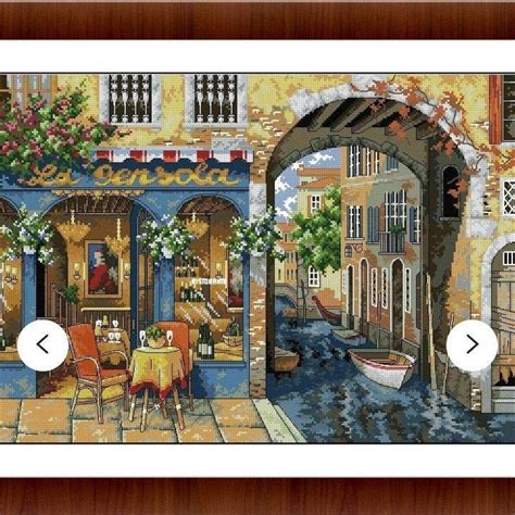 Debbie patrick designed this outstanding design for counted cross stitchers. Venice waterway Cross stitch Pattern, Italian city art ...