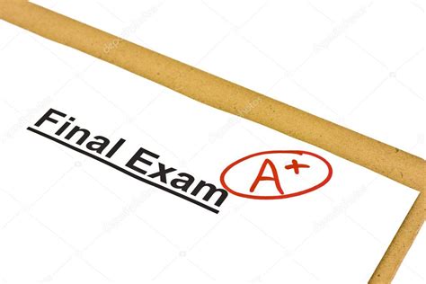 Final Exam Marked With A — Stock Photo © Pricelessphotos